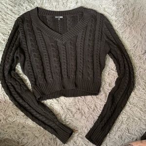 Super thick and cozy cropped fashion nova sweater